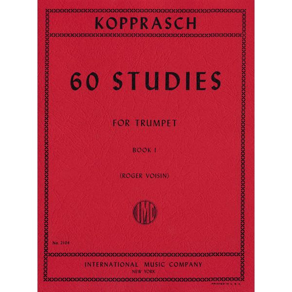 Kopprasch: 60 Studies Trumpet Book 1 (Voisin)