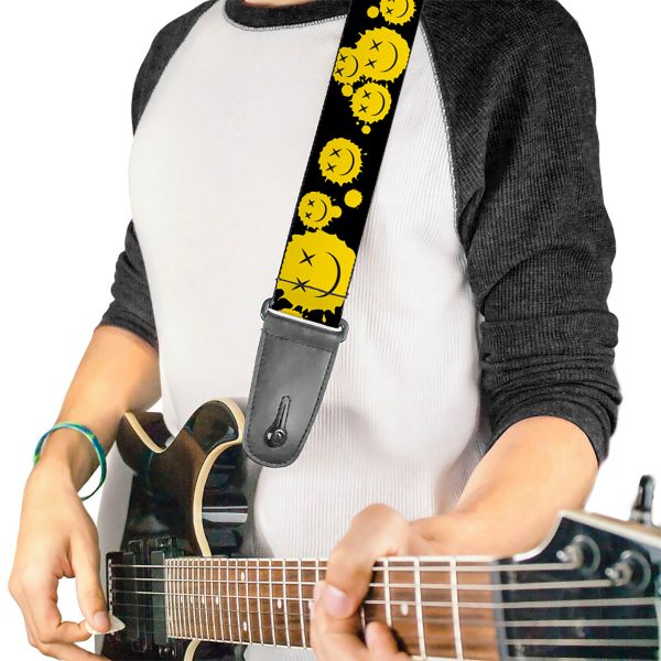 Licensed Smiley Face Splatter Guitar Strap