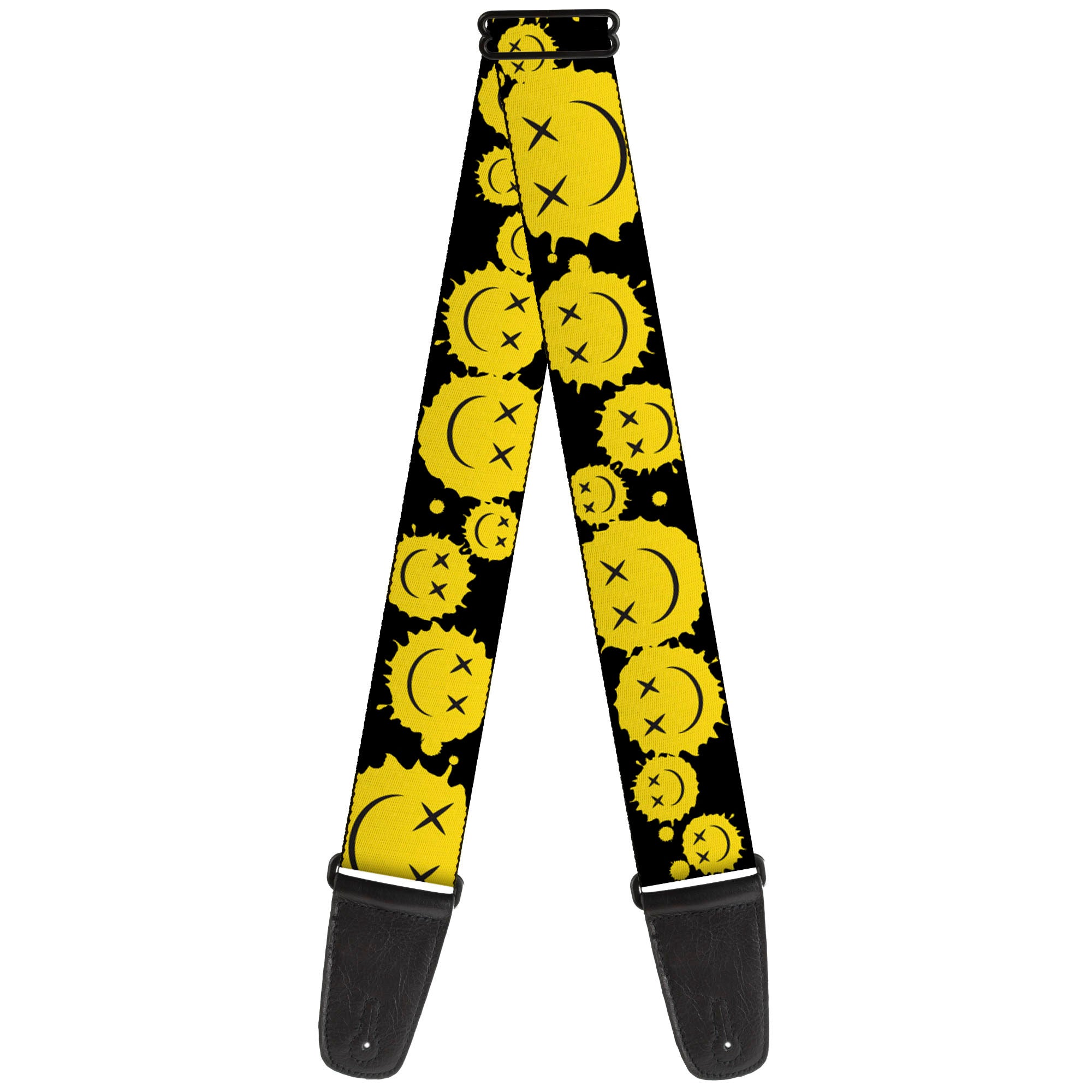 Licensed Smiley Face Splatter Guitar Strap