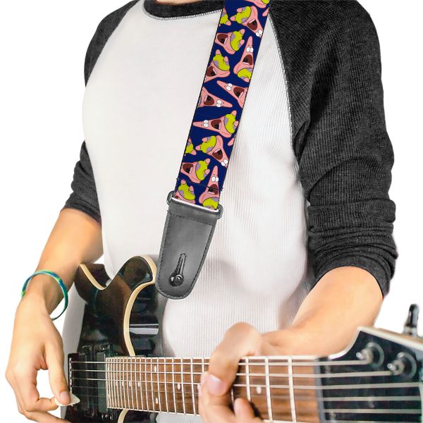 Licensed Patrick Starfish Pose Purple Guitar Strap