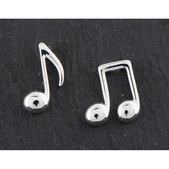 Silver Plated Odd Notes Earrings