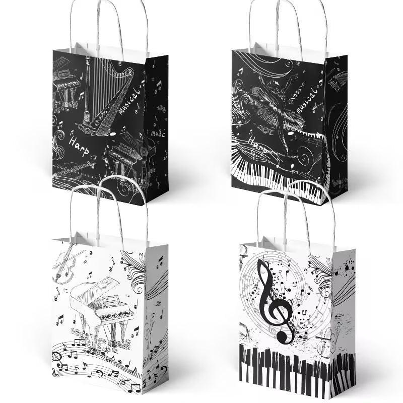 Piano-Themed Paper Gift Bag