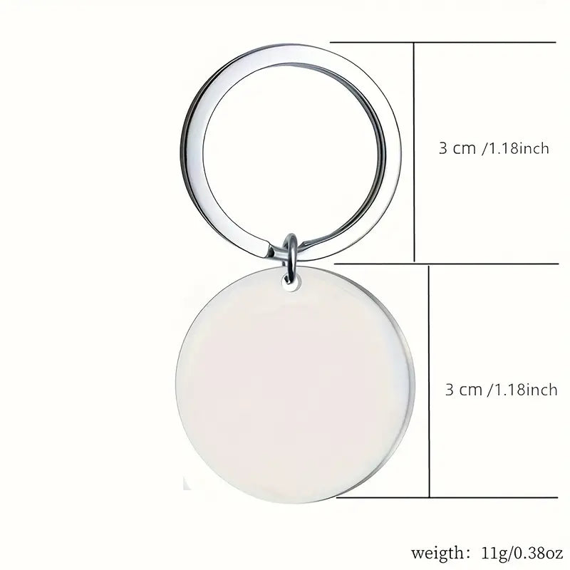Stainless Steel Bass Keyring