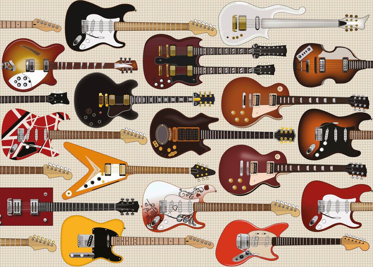 Guitars 1000 Piece Jigsaw