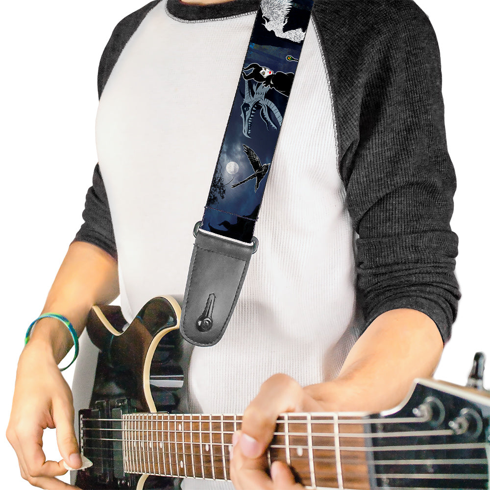 Licensed Maleficent Dragon Diaval Forest Guitar Strap