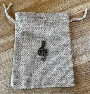 CraftyLu Hessian Drawstring Bag