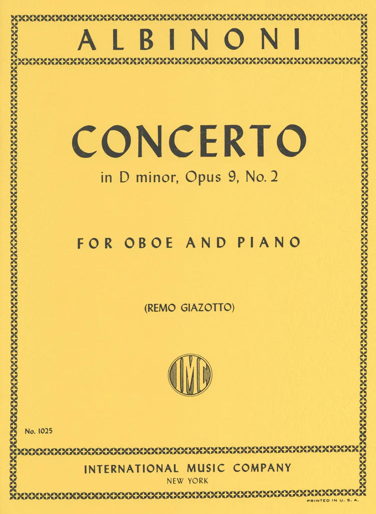 Albinoni: Concerto in D minor, Op.9, No.2