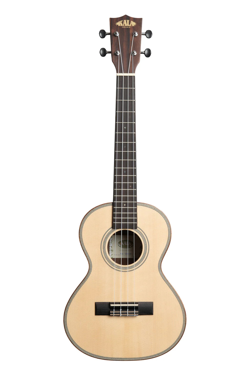 Solid Spruce Top Striped Ebony Tenor Ukulele (KA-SSEBY-T)