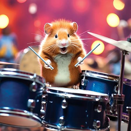 Greeting Card - Rodent of Rock