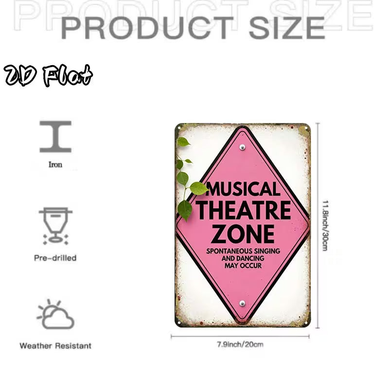 Musical Theatre Tin Sign
