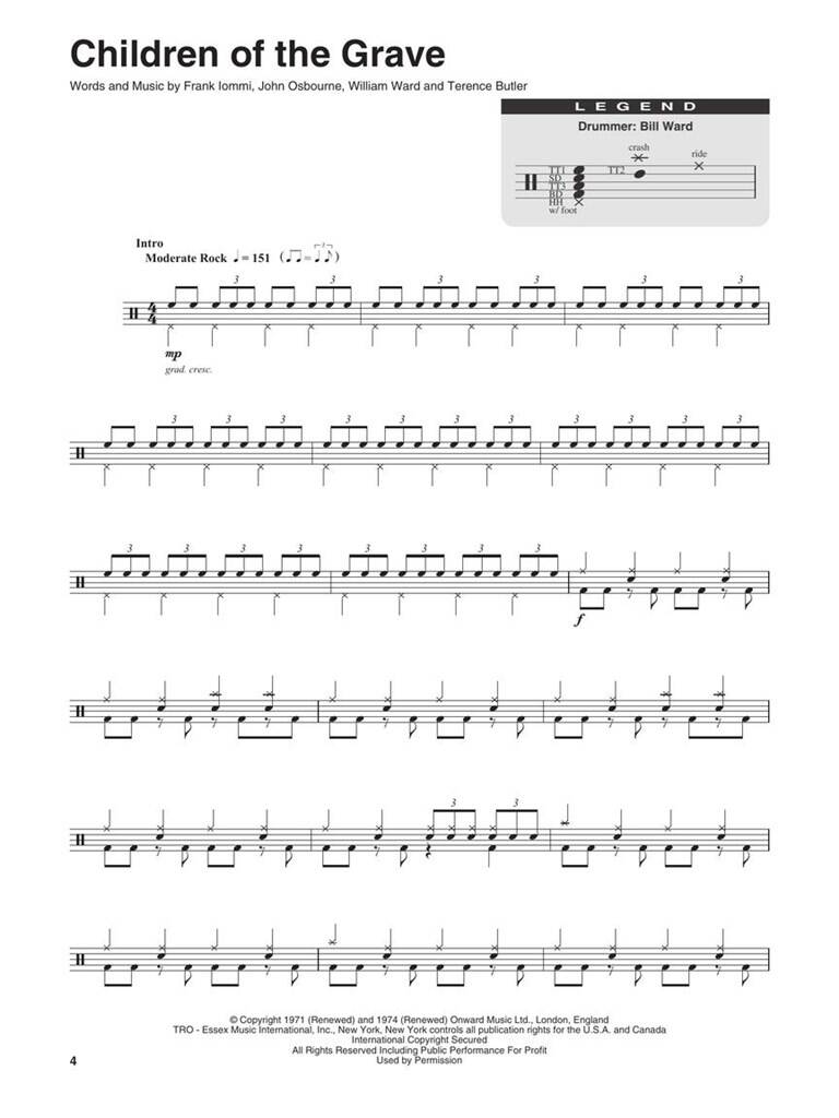 Black Sabbath Drum Play-Along