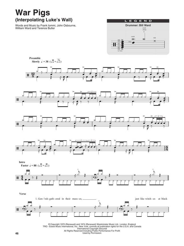 Black Sabbath Drum Play-Along