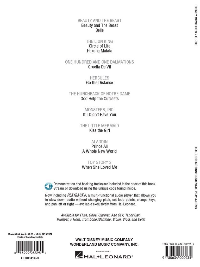 Disney Movie Hits - Flute