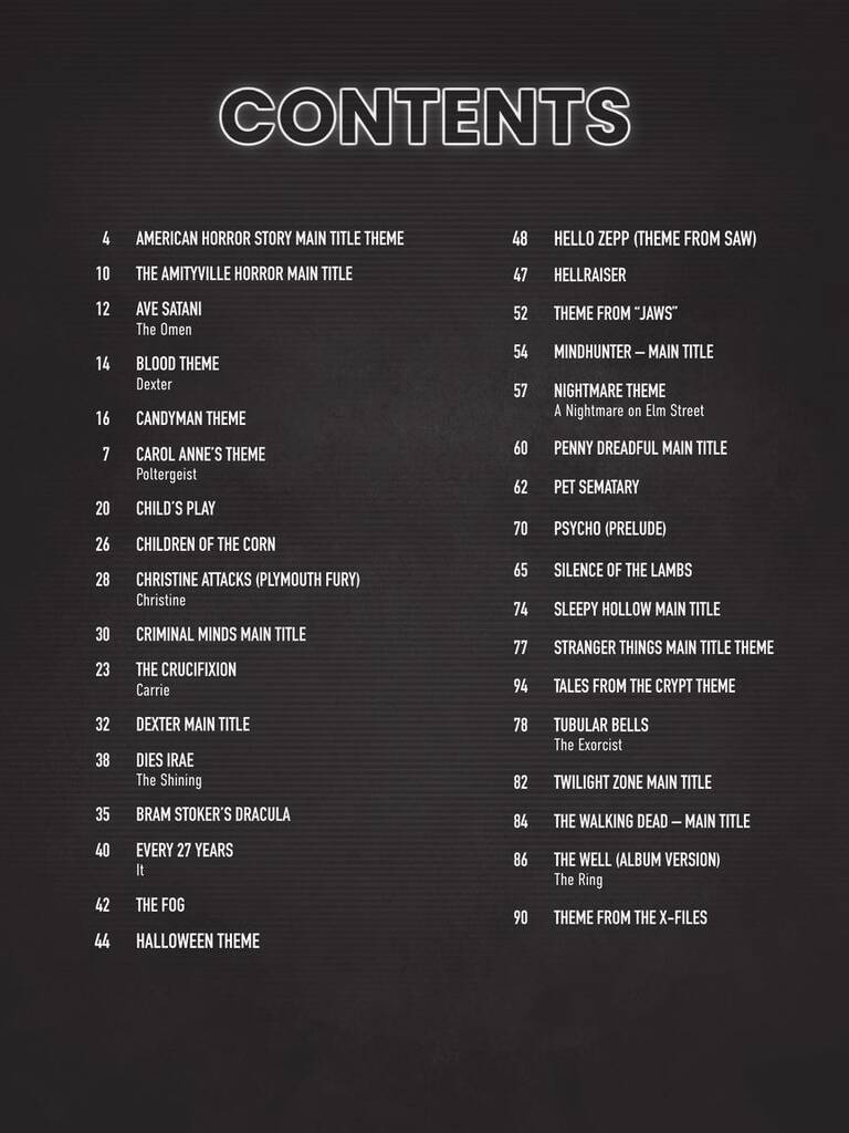 Horror Music - Piano Solo