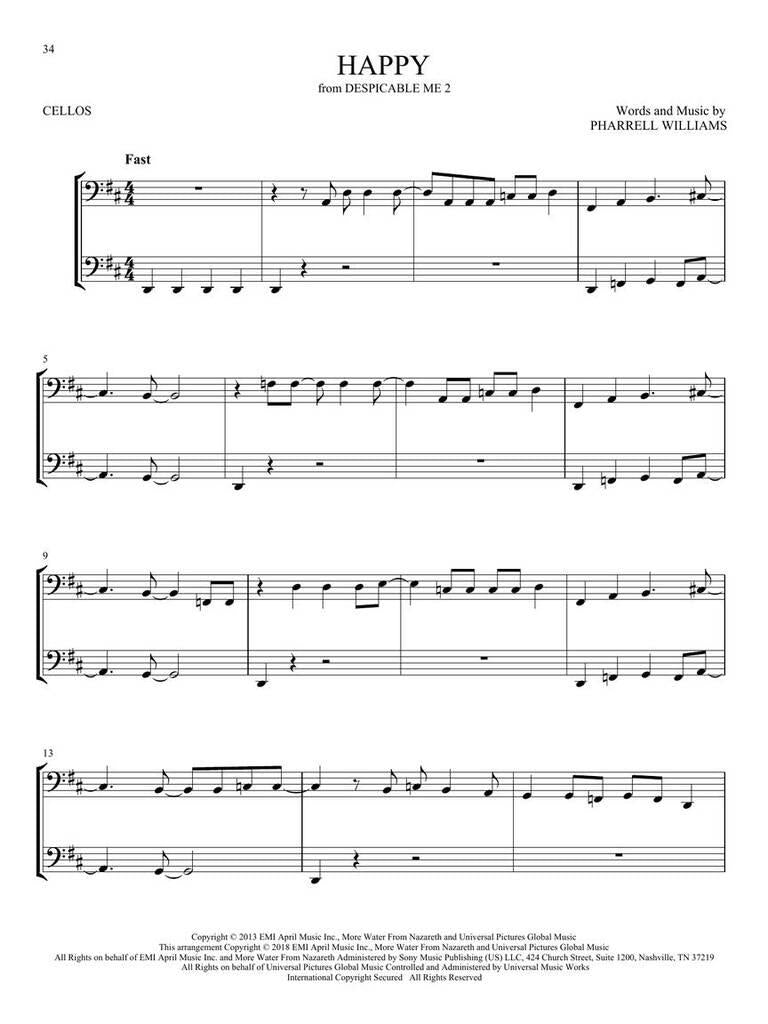 First 50 Duets for Two Cellos