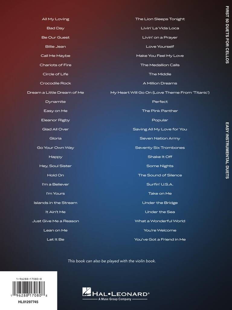 First 50 Duets for Two Cellos