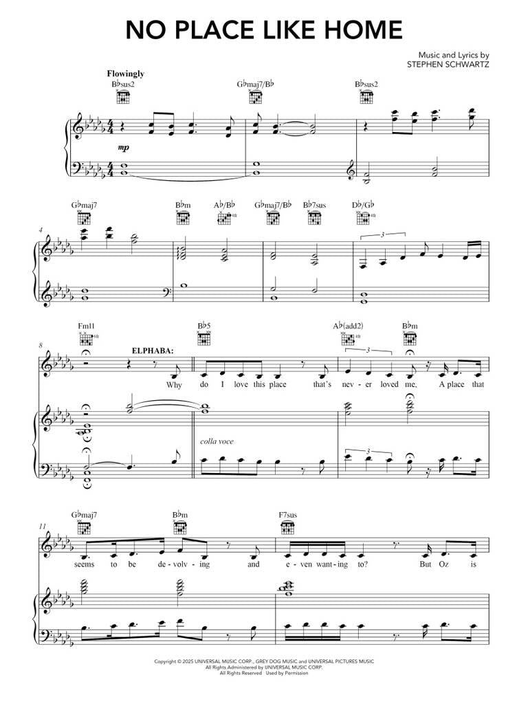 Wicked: For Good Piano/Vocal Selections