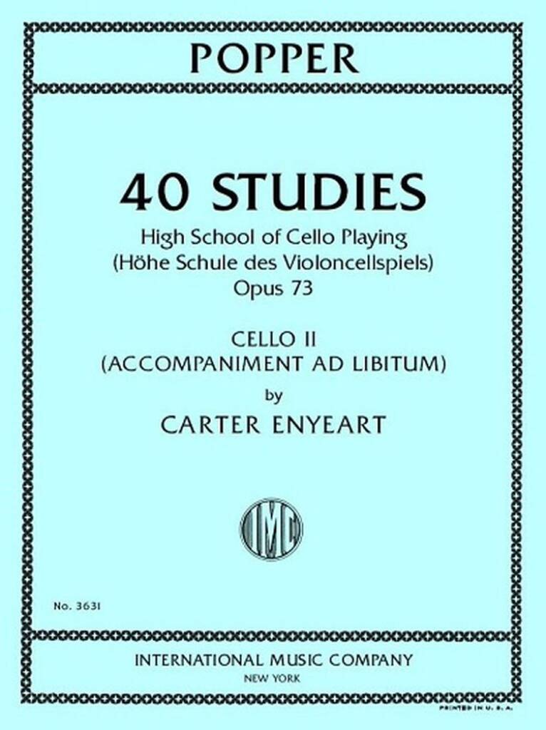 Popper - 40 Studies (High School of Cello Playing) Op 73 - Cello II