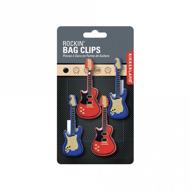 Kikkerland Rockin' Bag Clips - Set of 4