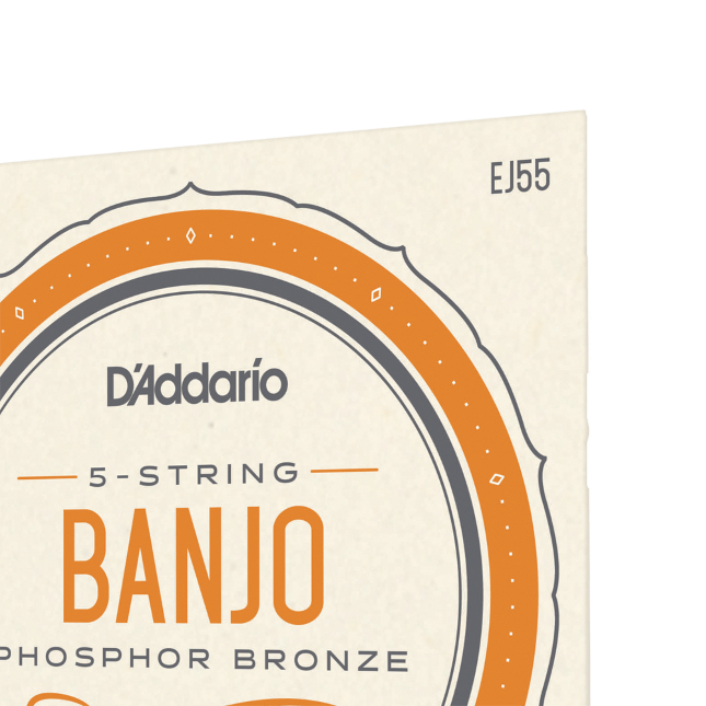 D'Addario 5-string Banjo 10-23 Medium, 5-String, Phosphor Bronze