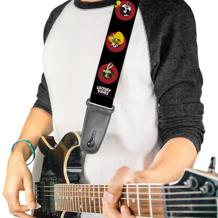 Licensed Looney Tunes Logo Guitar Strap