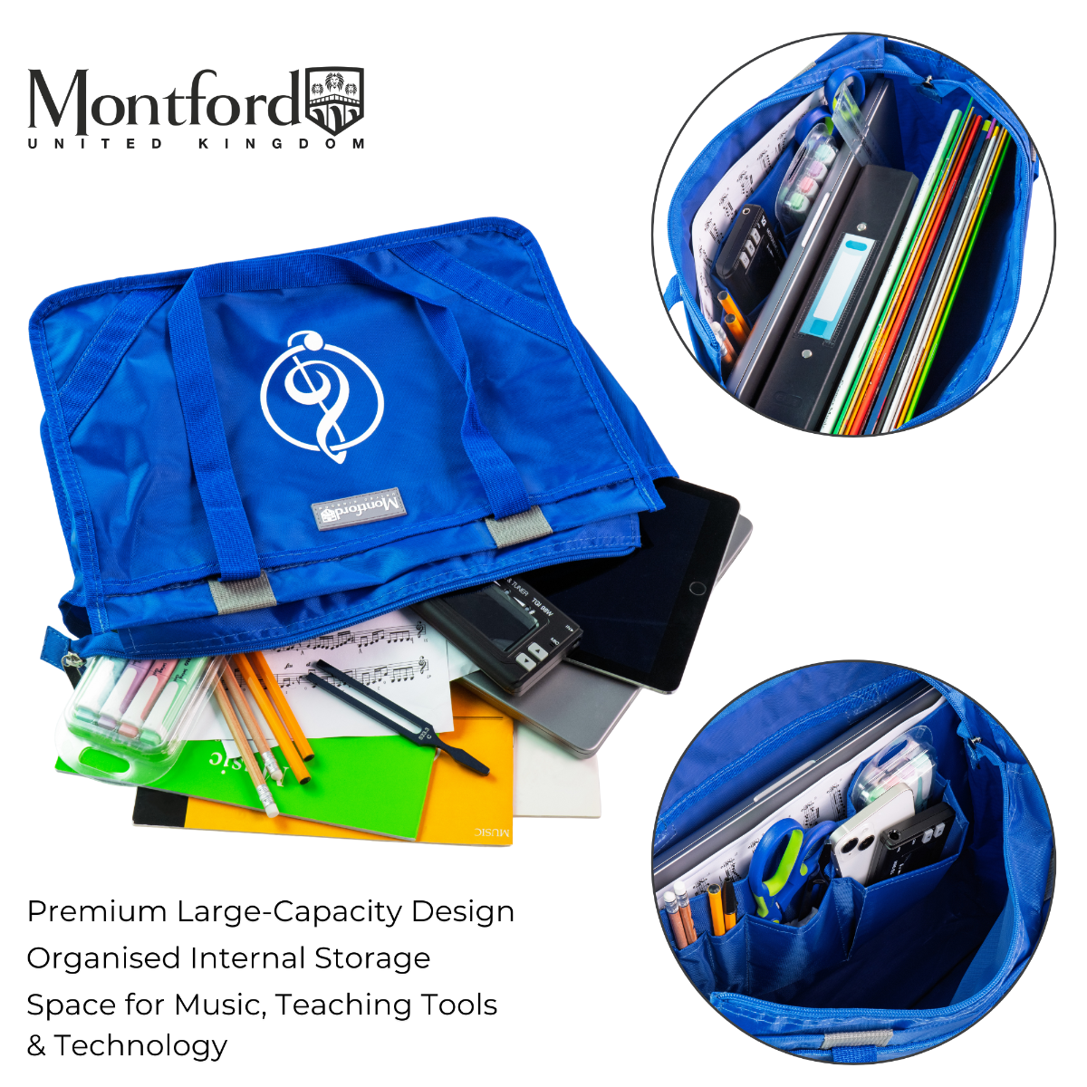 Montford Music Carrier Premium XL Royal Blue