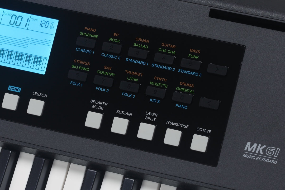 Medeli NEBULA Series Keyboard. 61 Key. Black