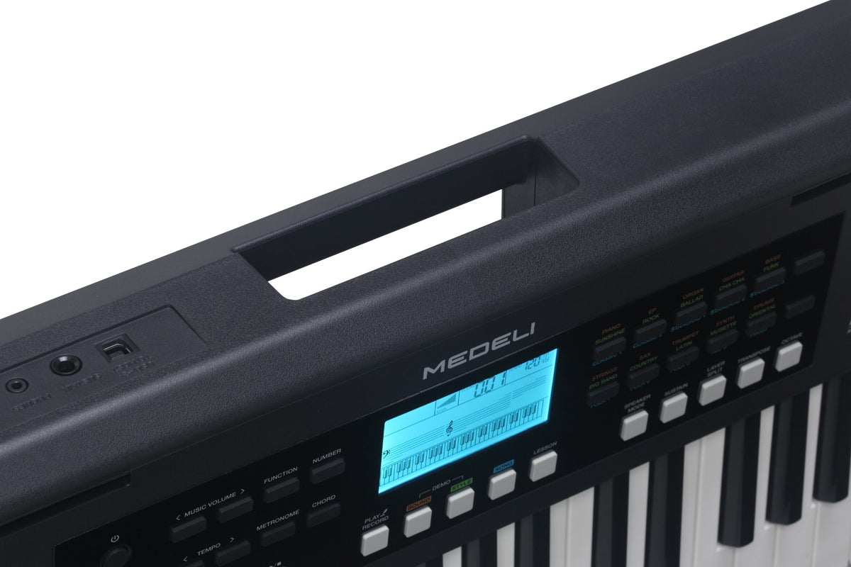Medeli NEBULA Series Keyboard. 61 Key. Black
