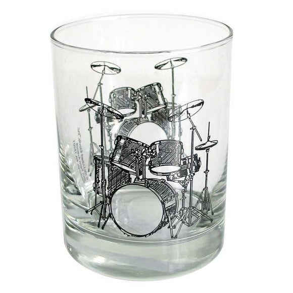 Glass Tumbler - Drum Kit Design