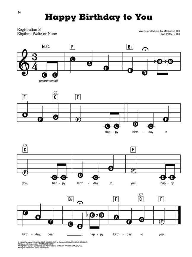 Happy Birthday To You And Other Great Songs - EZ Play Today