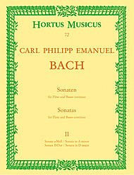 Bach, C.P.E.: Flute Sonatas II