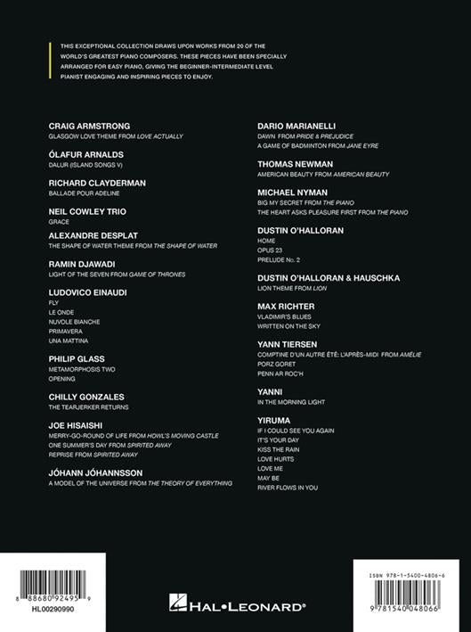 Contemporary Piano Masters for Easy Piano