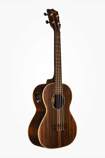 Kala KA-EBY-TE Ebony Striped Tenor Acoustic - Electric Ukulele