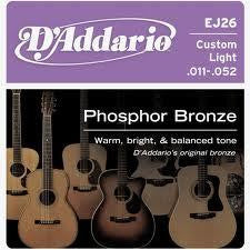 D'Addario Phos/Bronze Custom Light Acoustic Str.