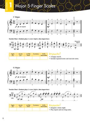 Faber Piano Adventures: Scale And Chord Book 1 - Five-Finger Scales And Chords