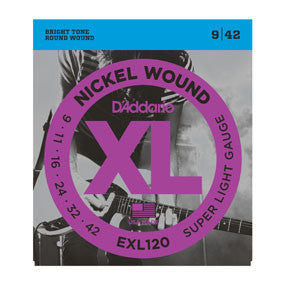 D'Addario XL Super Light Gauge Electric Guitar Str