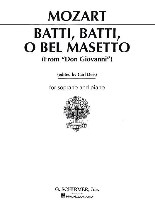 Batti, Batti, O Bel Masetto - Mozart