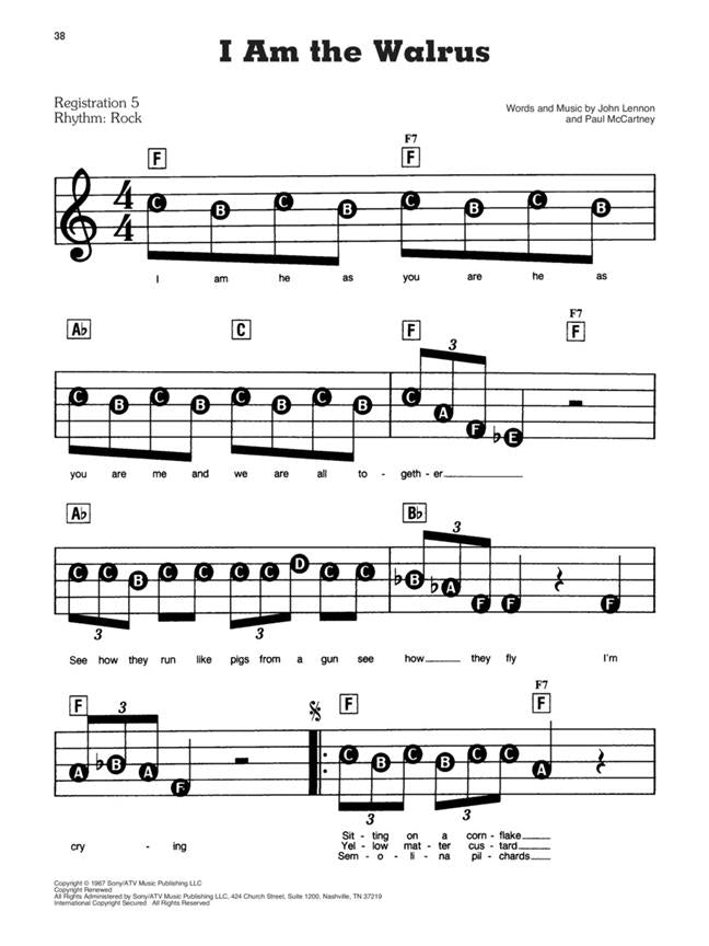 E-Z Play Today Volume 6: Songs Of The Beatles - 3rd Edition