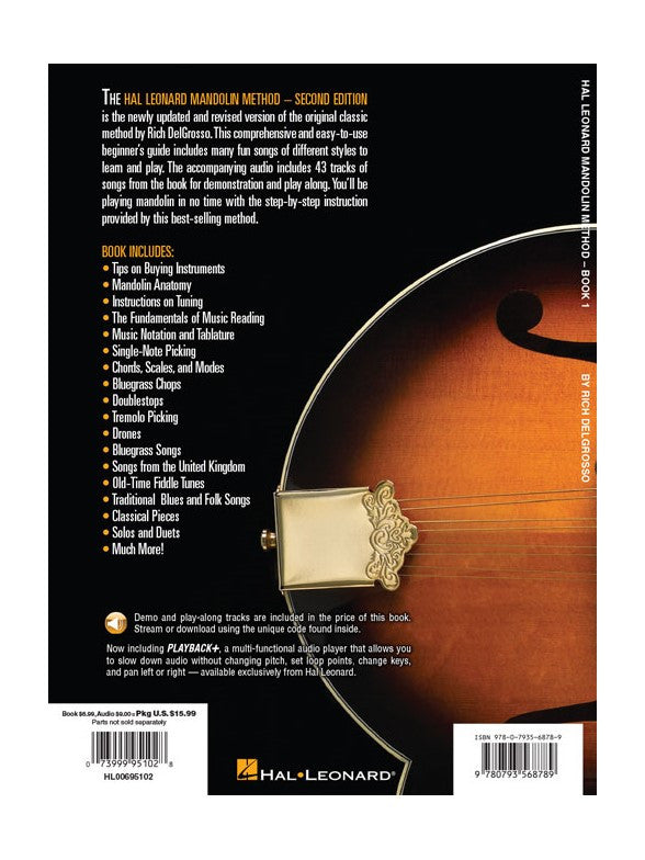 Hal Leonard Mandolin Method (Book/Online Audio)