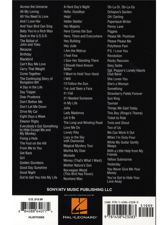 Ukulele Chord Songbook: The Beatles