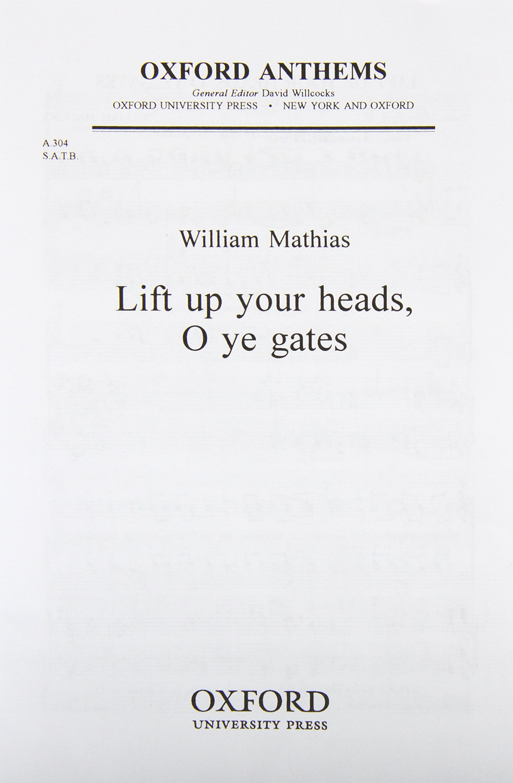 Lift up your heads SATB