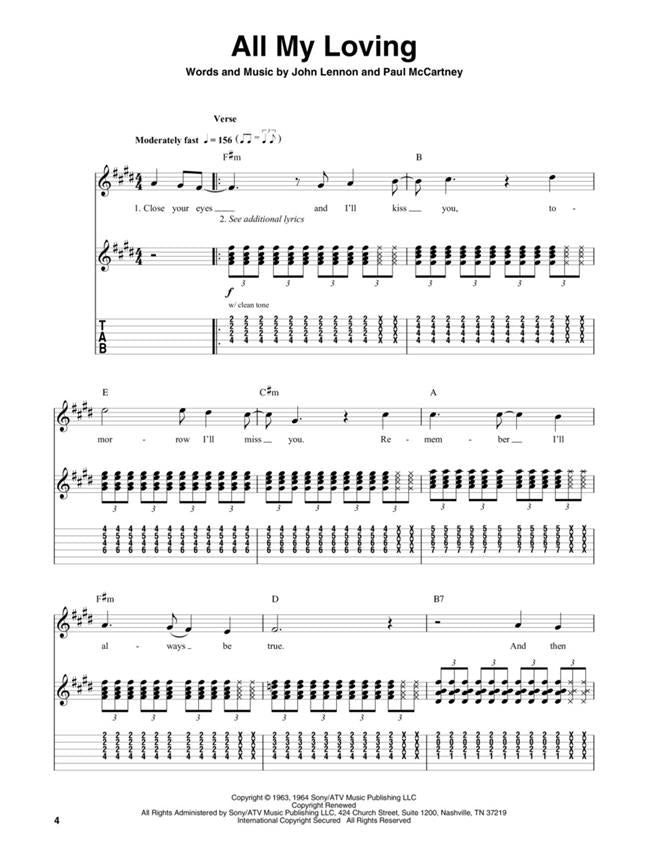 Deluxe Guitar Play Along 04 The Beatles + Online