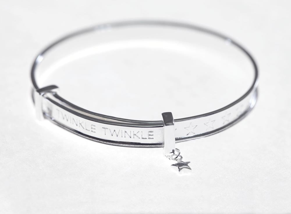 Children's Adjustable Bangle - Sterling Silver