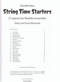 String Time Starters Bass Book