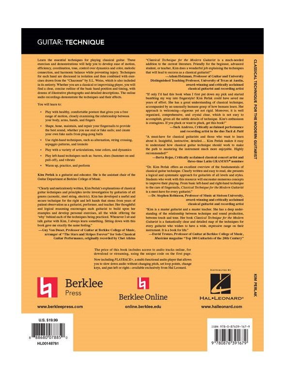 Kim Perlak: Classical Technique For The Modern Guitarist (Book/Online Audio)