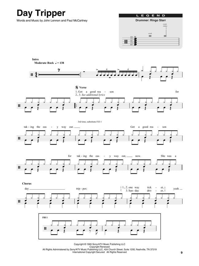 The Beatles - Drum Play-along