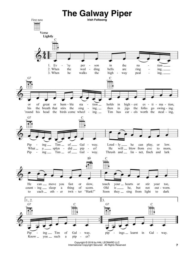 Irish Ukulele Songbook