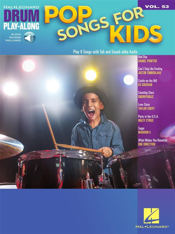 Pop Songs for Kids - Drum Playalong