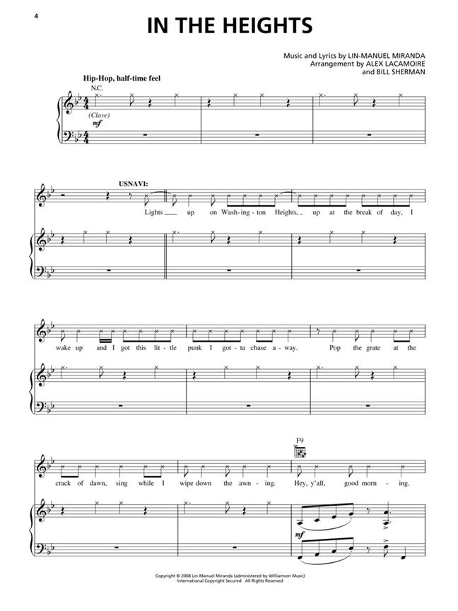 In the Heights Vocal Selections