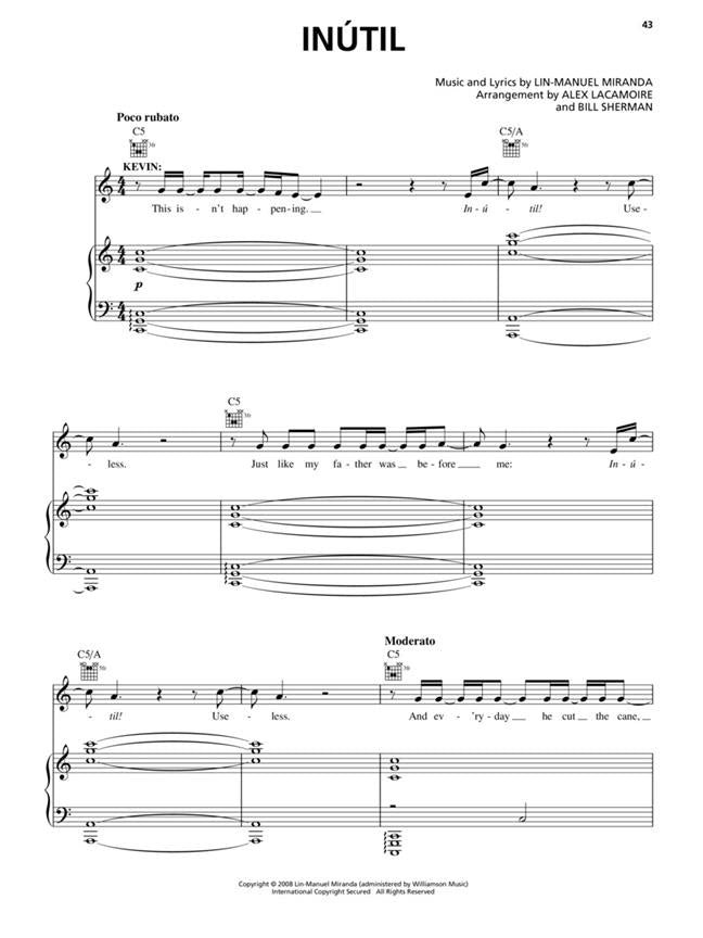 In the Heights Vocal Selections